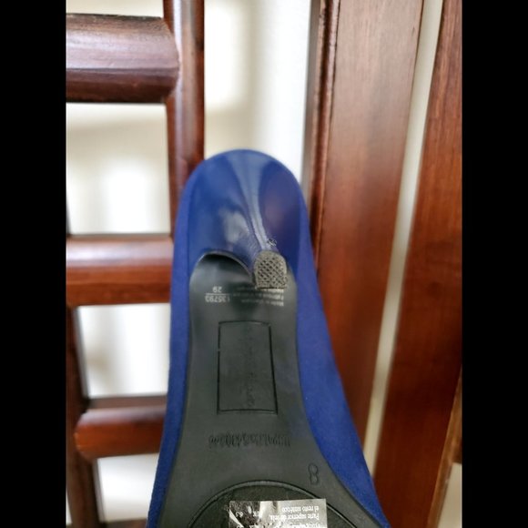 Christian Siriano blue Faux Suede Shoes Heels for payless (Size 8) - Picture 10 of 11